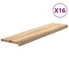 vidaXL Trepte scari 16 buc Stejar masiv netratat 110x30x2 cm