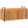 vidaXL Cutie perne de exterior 110x45x42/53cm lemn masiv acacia/oțel