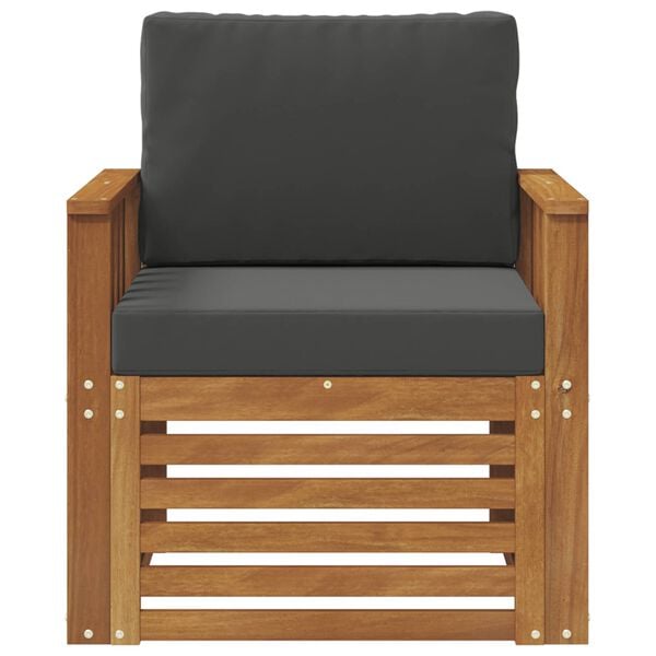 vidaXL Set de canapele de exterior Lemn de acacia solid și poliester