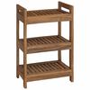 vidaXL Raft pentru baie natural 45 x 30 x 71 cm Lemn solid de tec