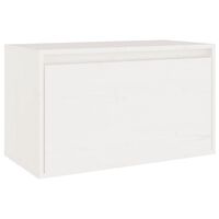 vidaXL Dulap de perete, alb, 60x30x35 cm, lemn masiv de pin