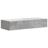 vidaXL Masă laterală montată pe perete 87,5 x 34,5 x 17 cm Gri Beton