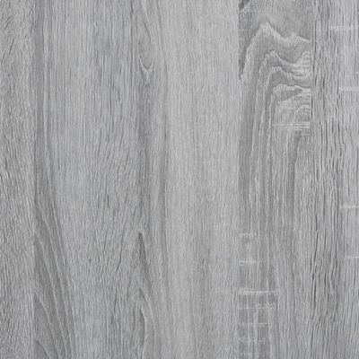vidaXL Raft brutărie, gri sonoma, 90x40x132 cm, lemn prelucrat/metal