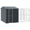 vidaXL Cușcă pentru păsări Antracit 425 x 304 x 247 cm Oțel Galvanizat