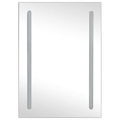 vidaXL Dulap de baie cu oglindă și LED-uri, 50x13x70 cm