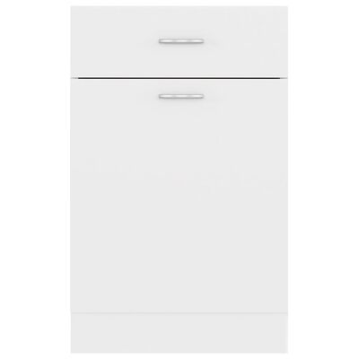 vidaXL Dulap inferior cu sertar, alb, 50 x 46 x 81,5 cm, PAL