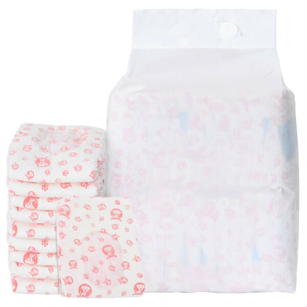 vidaXL Pantaloni absorbanti de unică folosință pentru c&acirc;ini femele 50 pcs