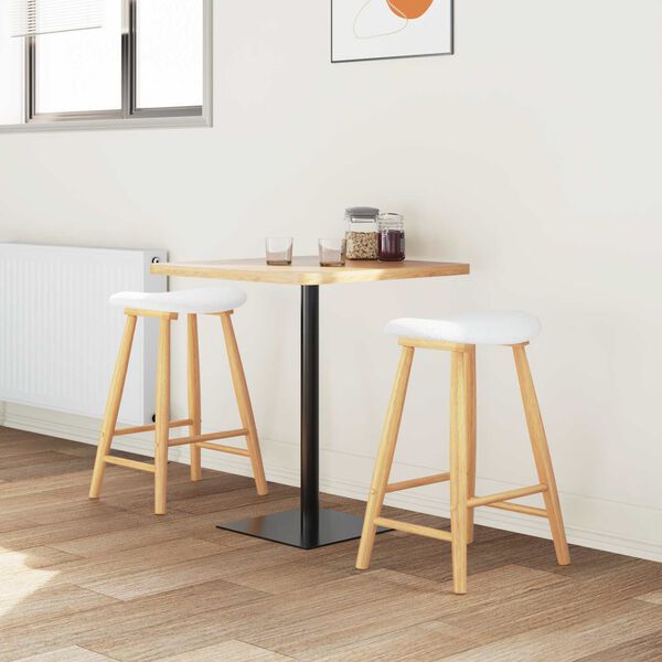 vidaXL Scaune de dining 2 pcs natural 46 x 37 x 63 cm