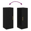 vidaXL Dulap montat pe perete Stejar Negru 34,5 x 34 x 90 cm