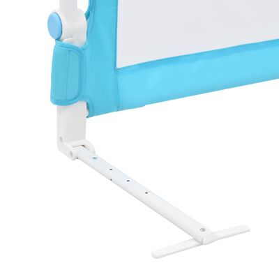 vidaXL Balustradă de protecție pat copii albastru 180x42 cm poliester