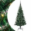 vidaXL Pom de Crăciun artificial pre-iluminat cu 150 LED Verde 150 cm