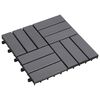 vidaXL Plăci pentru Deck 30 pcs Gri 30 x 30 cm Lemn de Acacia