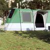vidaXL Cort de camping tunel pentru 4 persoane, verde, impermeabil