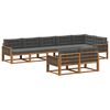 vidaXL Set de canapele de exterior 8 buc. Natural și Antracit
