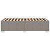 vidaXL Cadru de pat fără saltea Taupe 90x200 cm țesătură