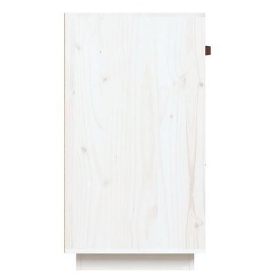 vidaXL Servantă, alb, 100x40x75 cm, lemn masiv de pin