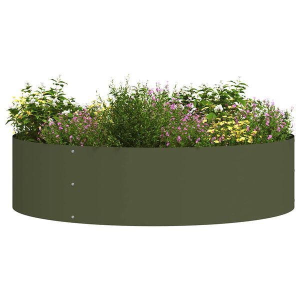 vidaXL Inele pentru vaze 5 pcs Verde măsliniu 80 x 80 x 20 cm