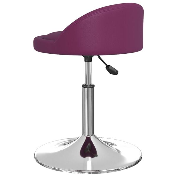 vidaXL Scaun de bar, violet, piele ecologică