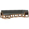 vidaXL Set de canapele de exterior 7 buc. 7-Locuri Natural și Antracit