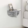 vidaXL Raft de perete Gri Sonoma 38 x 19 x 19 cm Lemn compozit