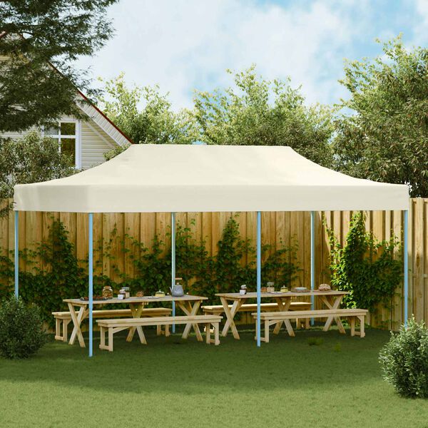 vidaXL Cort pentru Petreceri Crem 291 x 580 x 315 cm Material Oxford