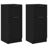 vidaXL Bufet 2 pcs Stejar Negru 30 x 30 x 70 cm Lemn compozit