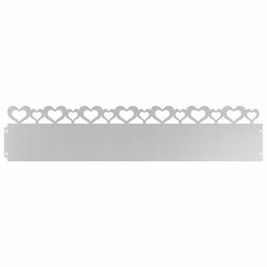 vidaXL Borduri pentru gazon 10 buc. 103 x 0,05 x 22 cm Oţel inoxidabil