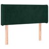 vidaXL Tăblie pat cu aripioare verde &icirc;nchis 93x16x78/88 cm catifea