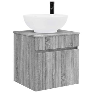 vidaXL Chiuvetă de baie suspendată Sonoma gri 49 x 44,5 x 66,5 cm