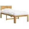 vidaXL Cadru de pat single cu tablie ROSTOCK Alb 90 x 190 cm
