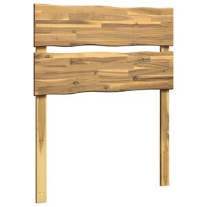 vidaXL Tăblie de pat cu margini naturale ROSTOCK Alb 80 cm