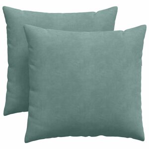 vidaXL Perne pentru canapea 2 pcs Verde Mării 45 x 45 cm