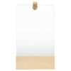 vidaXL Oglindă de perete, 23x39,5 cm, lemn masiv de pin
