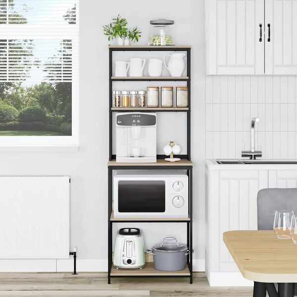 vidaXL Raft de bucătărie Stejar Sonoma 60 x 40 x 168 cm Lemn compozit