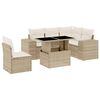 vidaXL Set canapele de grădină cu perne, 6 piese, bej, poliratan