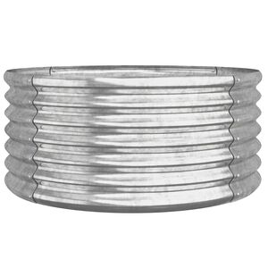 vidaXL Jardinieră argintiu 80x80x36 cm oțel galvanizat