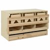 vidaXL Cuibar găini cu 3 compartimente, 96x40x45 cm, lemn masiv pin