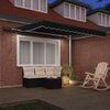 vidaXL Cortina Retractabilă Manual Negru 300 x 250 cm țesătură