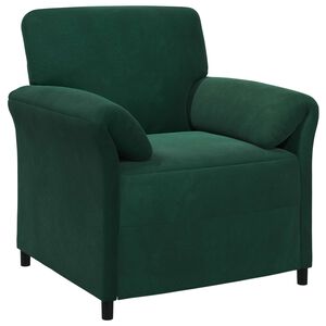 vidaXL Sofa cu un loc Verde &icirc;nchis 88 x 83 x 95 cm Catifea