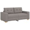 vidaXL Canapea extensibilă tip loveseat, gri taupe, 180x77x82 cm, material textil