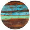 vidaXL Blat de masă rotund, 60 cm, lemn masiv reciclat, 25-27 mm