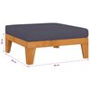 vidaXL Set mobilier de grădină cu perne, 4 piese, lemn masiv de acacia
