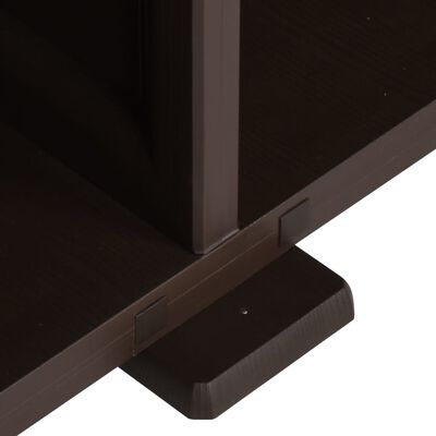 vidaXL Dulap din plastic, 79x43x85,5 cm, maro, design de lemn