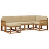 vidaXL Set de canapele de exterior 6 buc. Natural și Bej Poliester