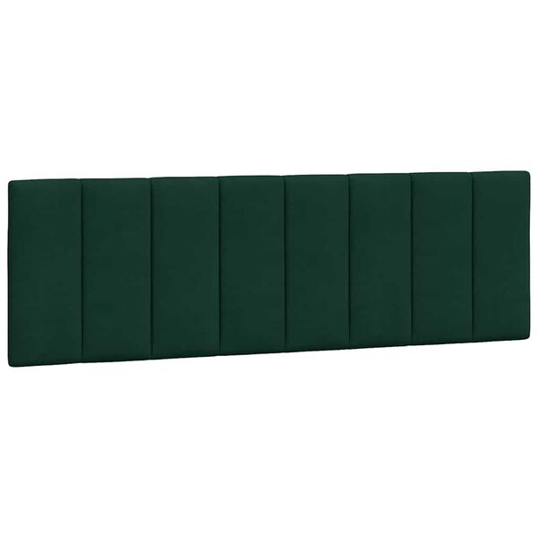 vidaXL Pernă tăblie de pat, Hanko, verde, 160 cm, catifea