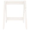 vidaXL Scaune, 2 buc., alb, 40x40x45 cm, lemn masiv de pin