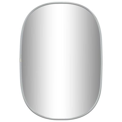 vidaXL Oglindă de perete, argintiu, 50x35 cm