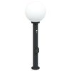 vidaXL St&acirc;lp luminos cu senzor și priză 80 cm negru IP44