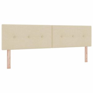 vidaXL Tăblie cap cu headboard Crem 180 cm Piele artificială