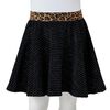 Fusta de copii cu talie leopard, negru, 104